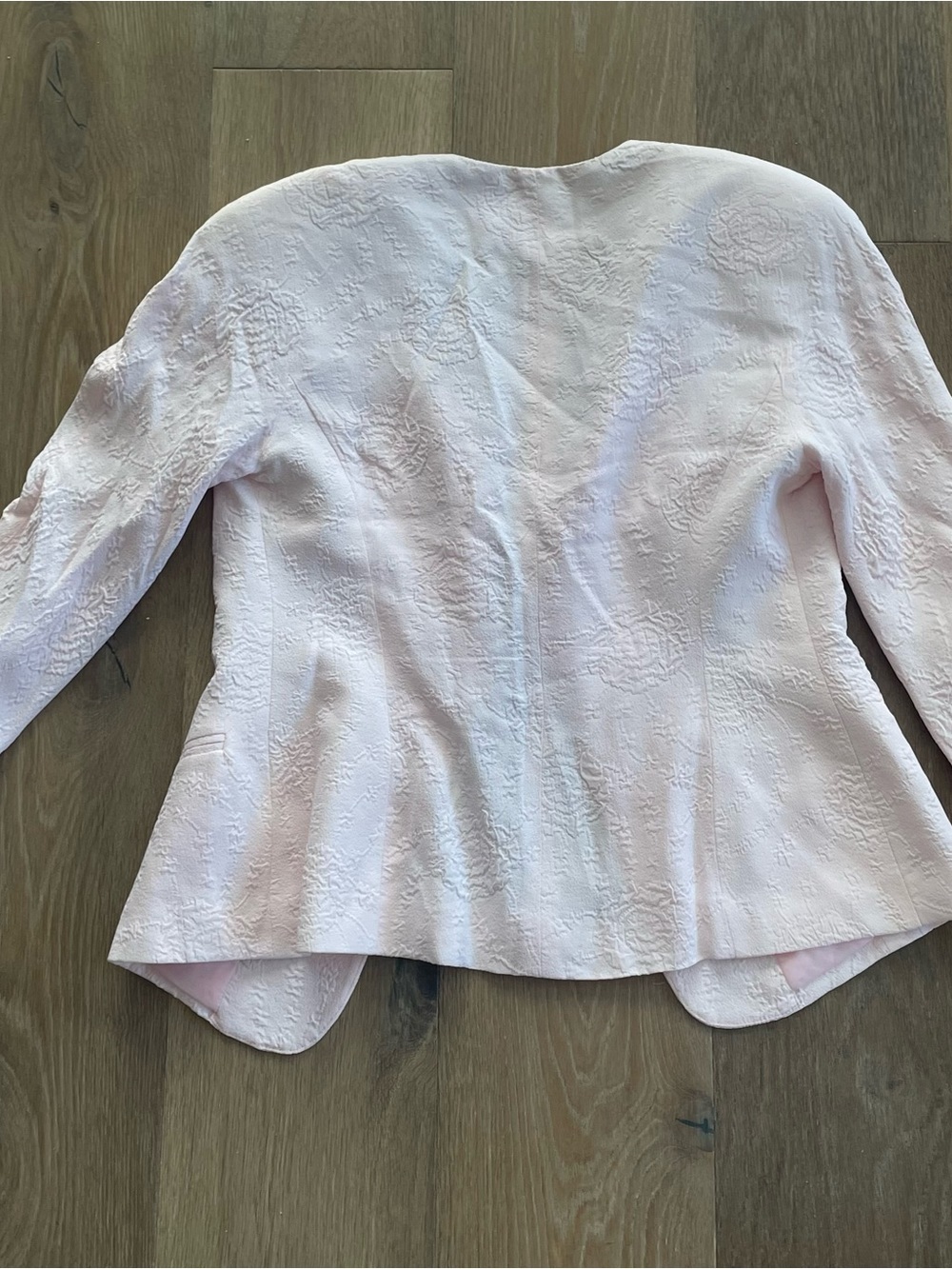 Vintage Dior Light Pink Textured Women's Jacket & Skirt Set - Picture 11 of 16